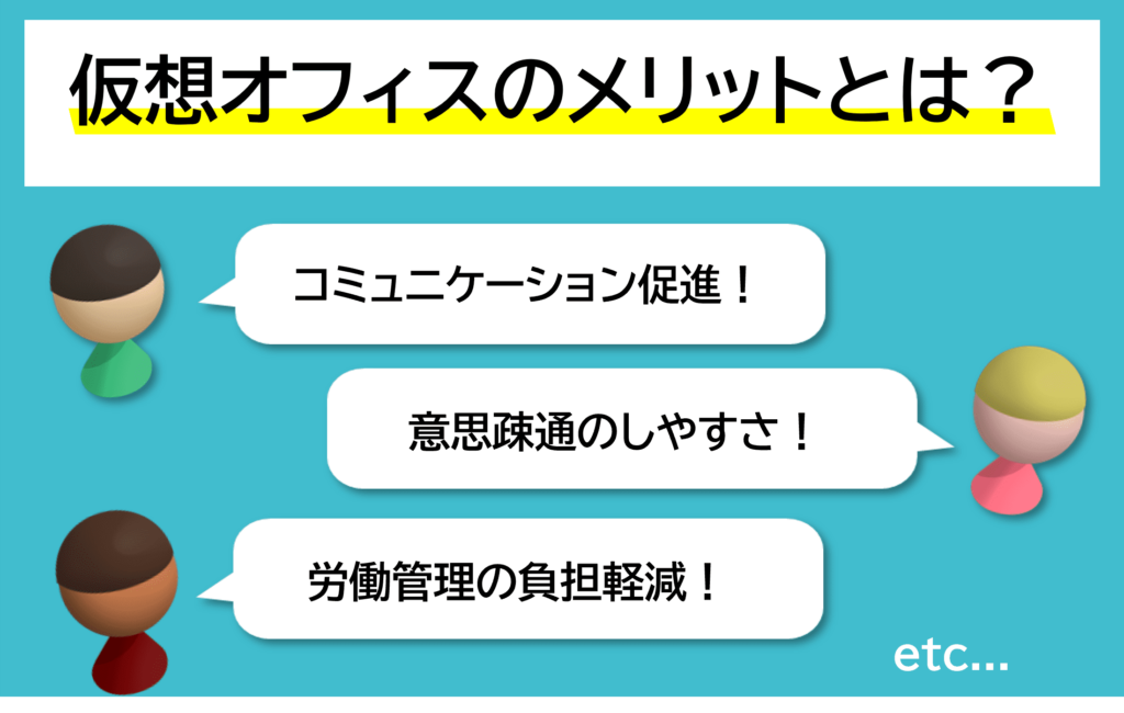 仮想オフィスツールの効果は？メリットを一挙ご紹介！